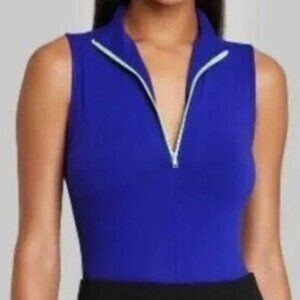 Wild Fable Royal Blue Quarter Zip Bodysuit New with Tags